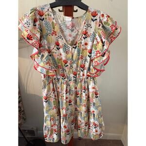 Oddi Floral Motif Dress Sz 12